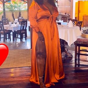 Entice Me Satin Maxi Dress